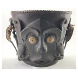 Dayak Tribal Carved Wood Udok Infant Carrier.