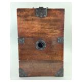Antique Japanese Portable Tansu Calligraphy Chest.