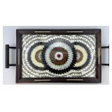 Vintage African Butterfly & Moth Wing Tray.