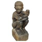 Vintage African Makonde Elder Ironwood Carving.