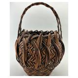 Japanese Ikebana Bamboo Flower Basket.