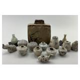 Miniature Asian Ceramics, Vessels, and Pottery.