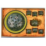 Vintage Chinese Yxhupot Boxed Tea Service.