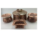 Antique Hand Crafted Kashmiri Copper Vessels.