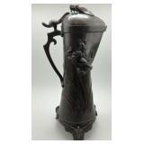 Japanese Meiji Period Bronze Ewer.