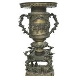 Large Japanese Meiji Period Bronze Usubata.