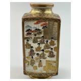 Antique Japanese Satsuma Pottery Vase.