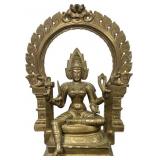 Bronze Hindu Goddess Mariamman Statue.