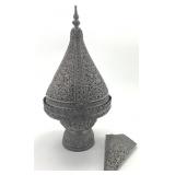 Cambodian Silver Offering Box & Betel Leaf Holder.