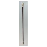 Antique Japanese Carved Antler Wood Shaft Cane.