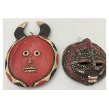 Baule Ceremonial Goli Mask & Ghanaian Mask.
