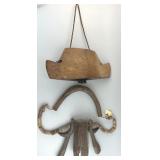 2 Antique Wooden Bovine Bells.