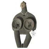 African Punu Carved Anthromorphic Bellows.