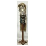 Vintage African Kuba Bwoom Helmet Mask.