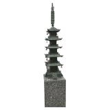 Vintage Japanese Copper Five Story Pagoda.