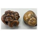 Two 19th Century Carved Japanese Netsukes.