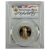 PCGS Graded 1/4oz 1993-P Gold Eagle Coin Slab.