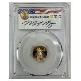 PCGS Graded 1/10oz 1993-P Gold Eagle Coin Slab.