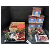 Japan Christmas Sleigh, Ornaments, Reindeer.