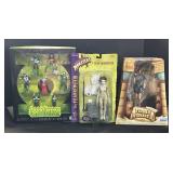 NOS Green Lantern, Monsters, Tomb Raider Figures