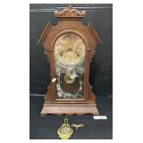 F. Kroeber New York Wooden Case Mantel Clock