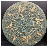 Crushed Malachite Mayan Calendar.