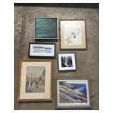 Framed & Signed Oil Painting, Watercolor, Photo.