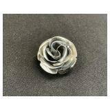 Sterling Silver Rose Pin.