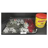 Metal Cookie Cutters, Peanut Kid Peanut Butter Tin