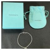 Sterling Silver Tiffany & Co. Heart Bracelet.