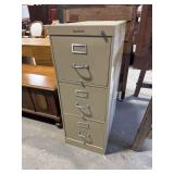 Pressed Steel Filing Cabinet.