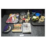 Adv Button Pins, Flatware, Educational CDs & Game.