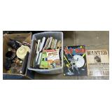 Batman Sign, Radio Show Cassettes, Books.