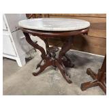 Victorian EastLake Style Marble Top Table.
