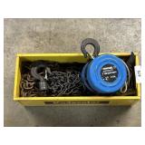 Grip 1-Ton Chain Hoist, Chain, Tools.