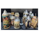 Large Lot Of Steins.