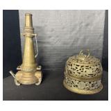 Lidded Incense Holder, Firehose Nozzle.