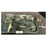 Model Cannons, Planes, Jeep, Pewter Space Shuttle.