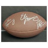 Signed Payton, Eli & Archie Manning Football.