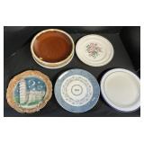 Stoneware Plates, Italy Souvenir Plate.