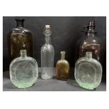 Lot Of Glass Bottles.