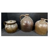 3 Stoneware Jugs.