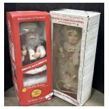 Animated Santa & Mrs. Claus Christmas Figures.