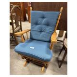 Blonde Oak Glider ArmChair.