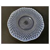 Opalescent Blue Hobnail Platter.