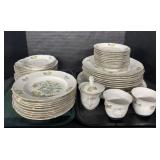 Large Lot Of Jeunes Fleurs Porcelain Dinnerware.