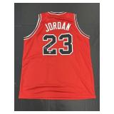 Autographed Michael Jordan Jersey.