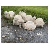 (6) Turtle Garden Statues.
