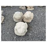 (3) Frog Garden Statues.