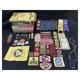 Boy Scouts Handbooks, Patches, Buckles, Pins.